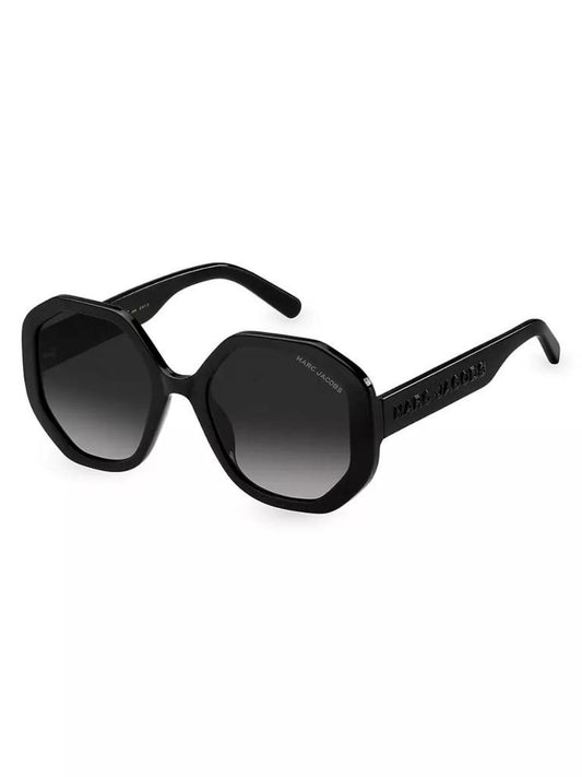53MM Geometric Logo Sunglasses