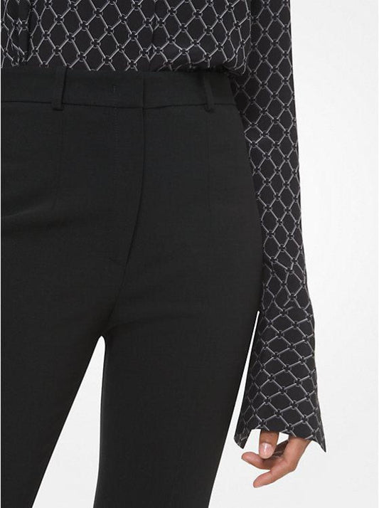 Charlie Stretch Pebble Crepe Flared Pants