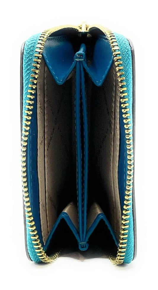 ichael Kors Woen's Jet Set Travel ediu Zip Around Card Case Wallet