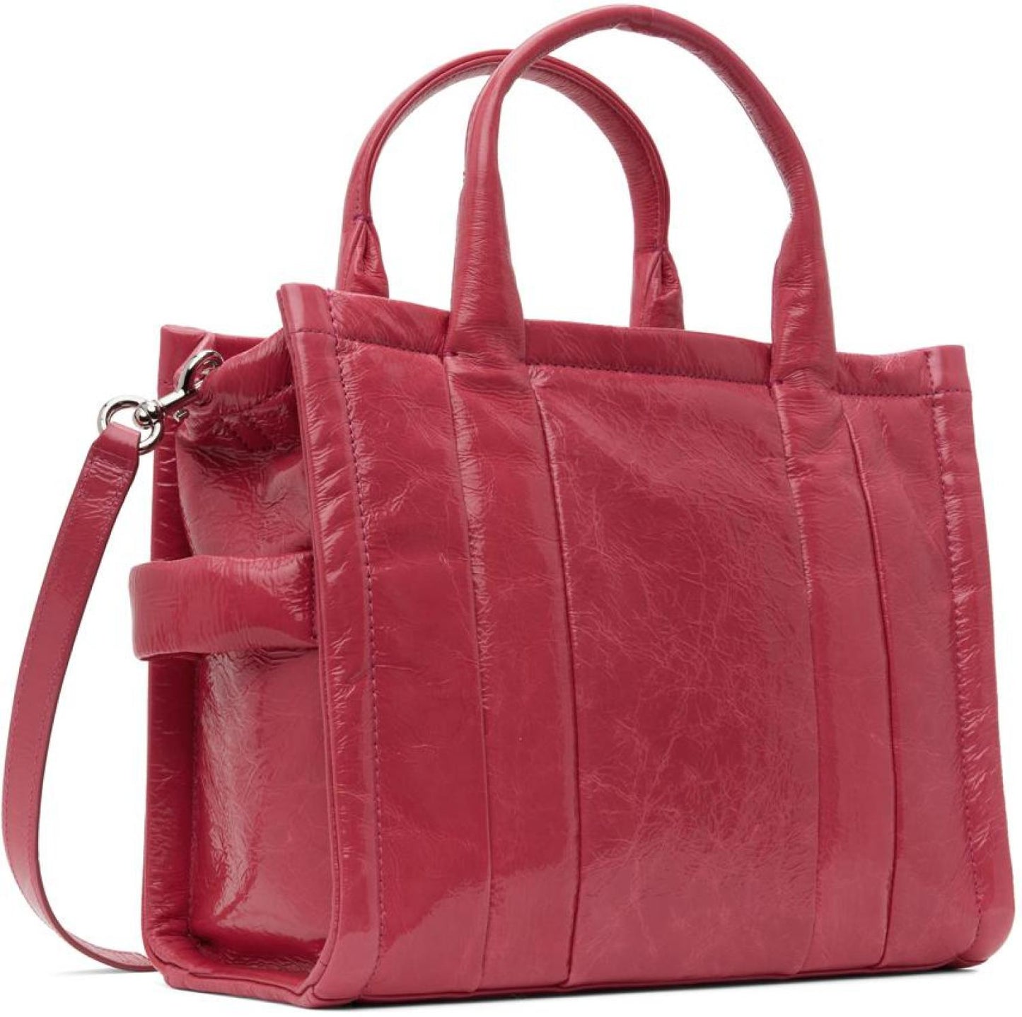 Pink 'The Shiny Crinkle Medium Tote' Tote
