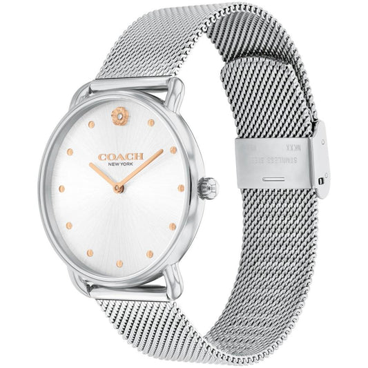Women's Elliot Silver Stainless Steel Mesh Bracelet Watch 36mm