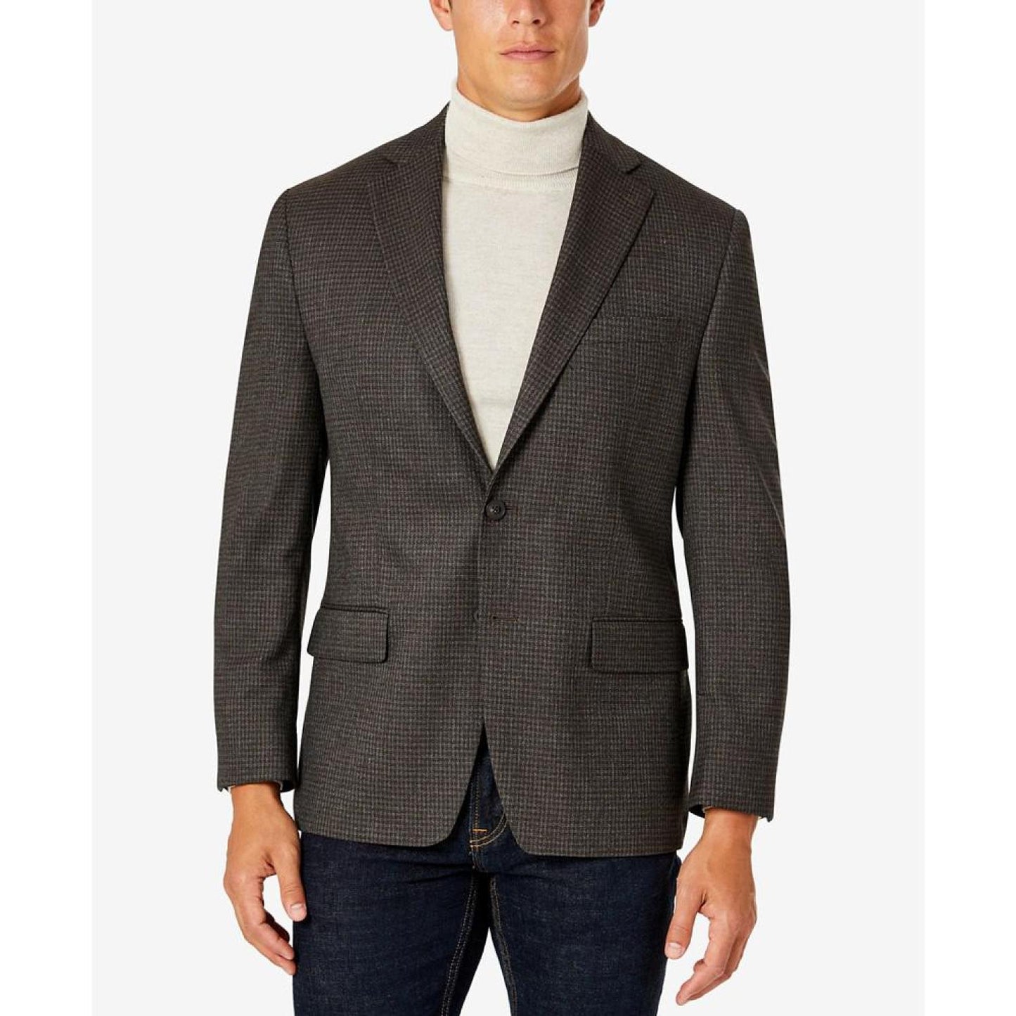 Men's Modern-Fit Pattern Check Sport Coats