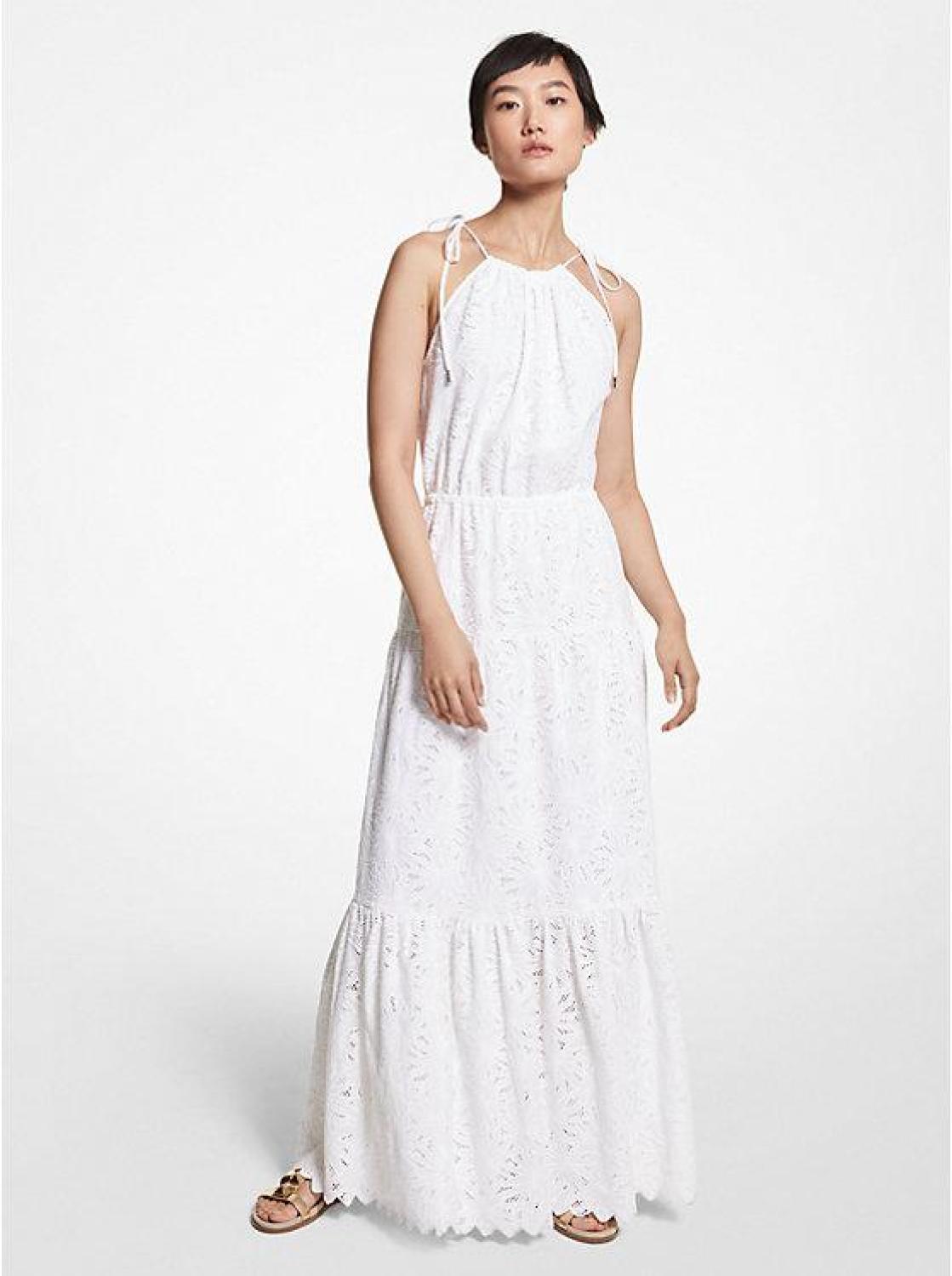 Eyelet Cotton Halter Dress Eyelet Cotton Halter Dress