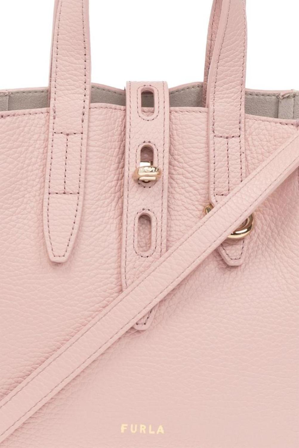 Furla Net Logo Printed Mini Tote Bag