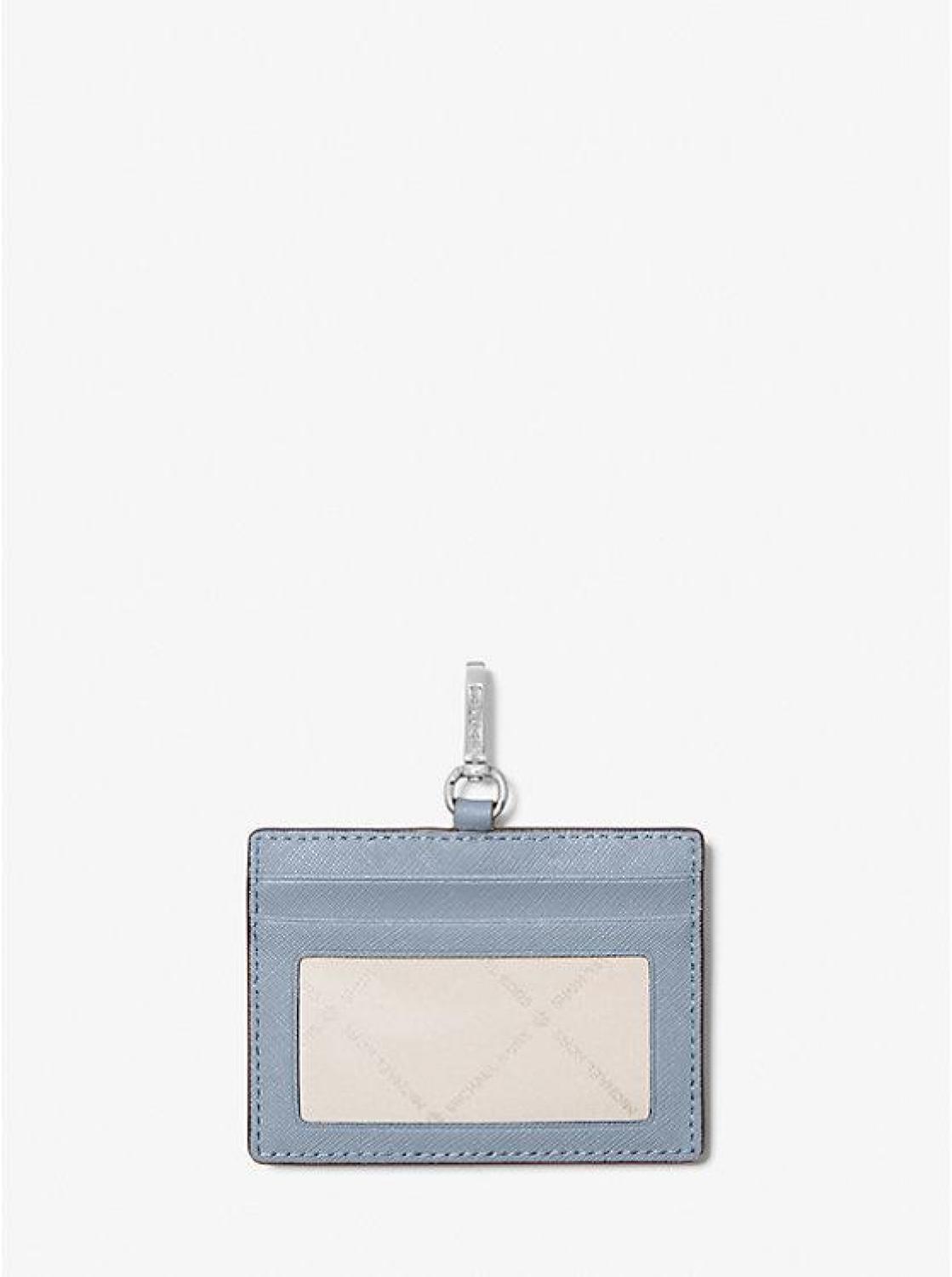 Jet Set Travel Saffiano Leather Card Case Lanyard