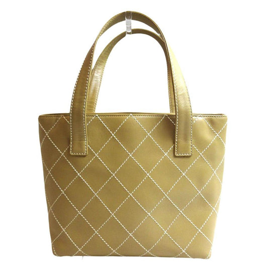 Chanel Wild Stitch  Leather Tote Bag (Pre-Owned)