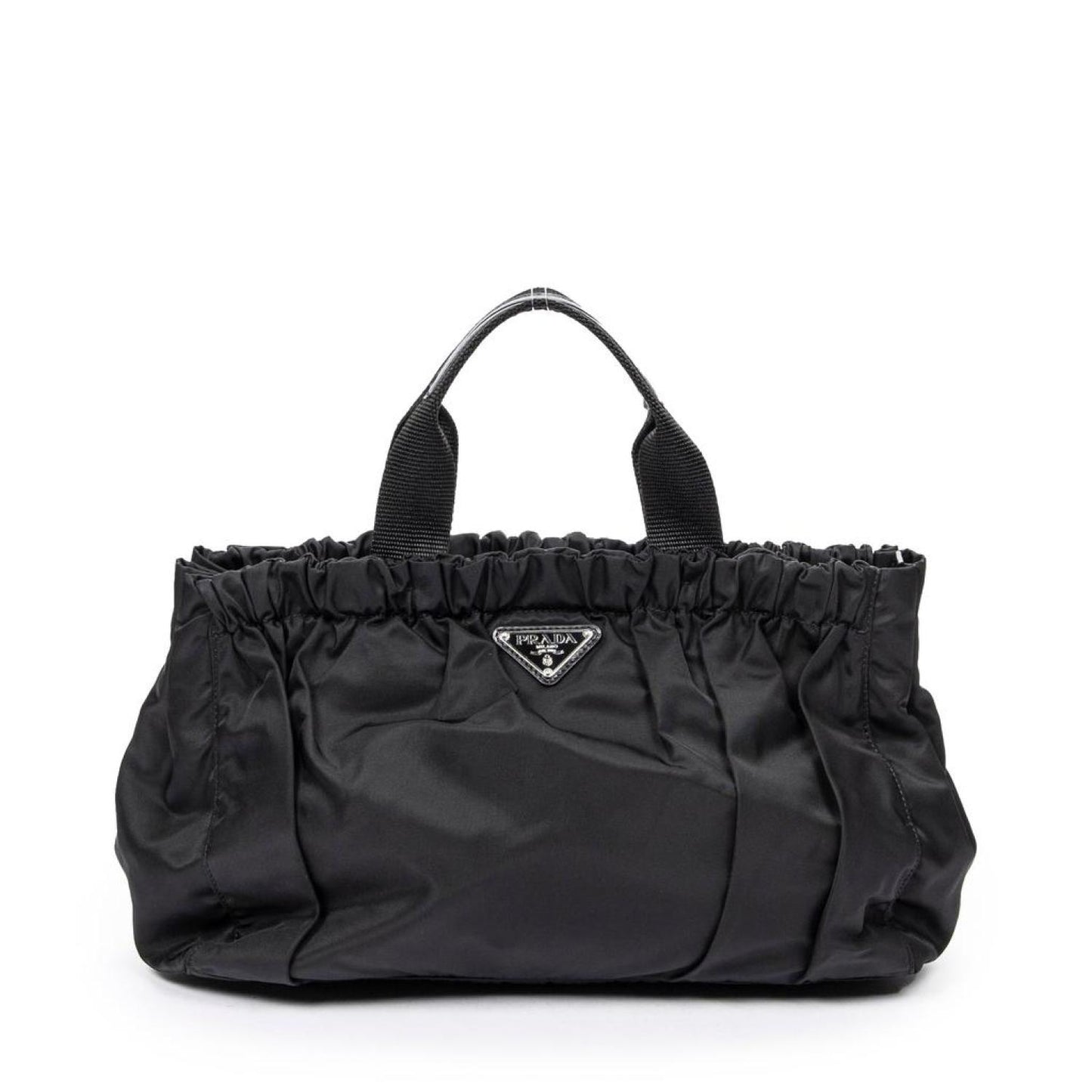 Pleated Horizontal Zip Handbag