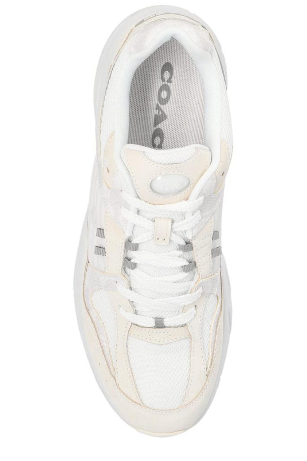 Coach Logo-Embossed Panelled Lace-Up Sneakers