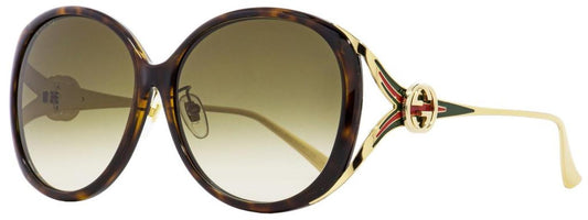 Gucci Women's  Sunglasses GG0226SK 003 Havana/Gold 60mm