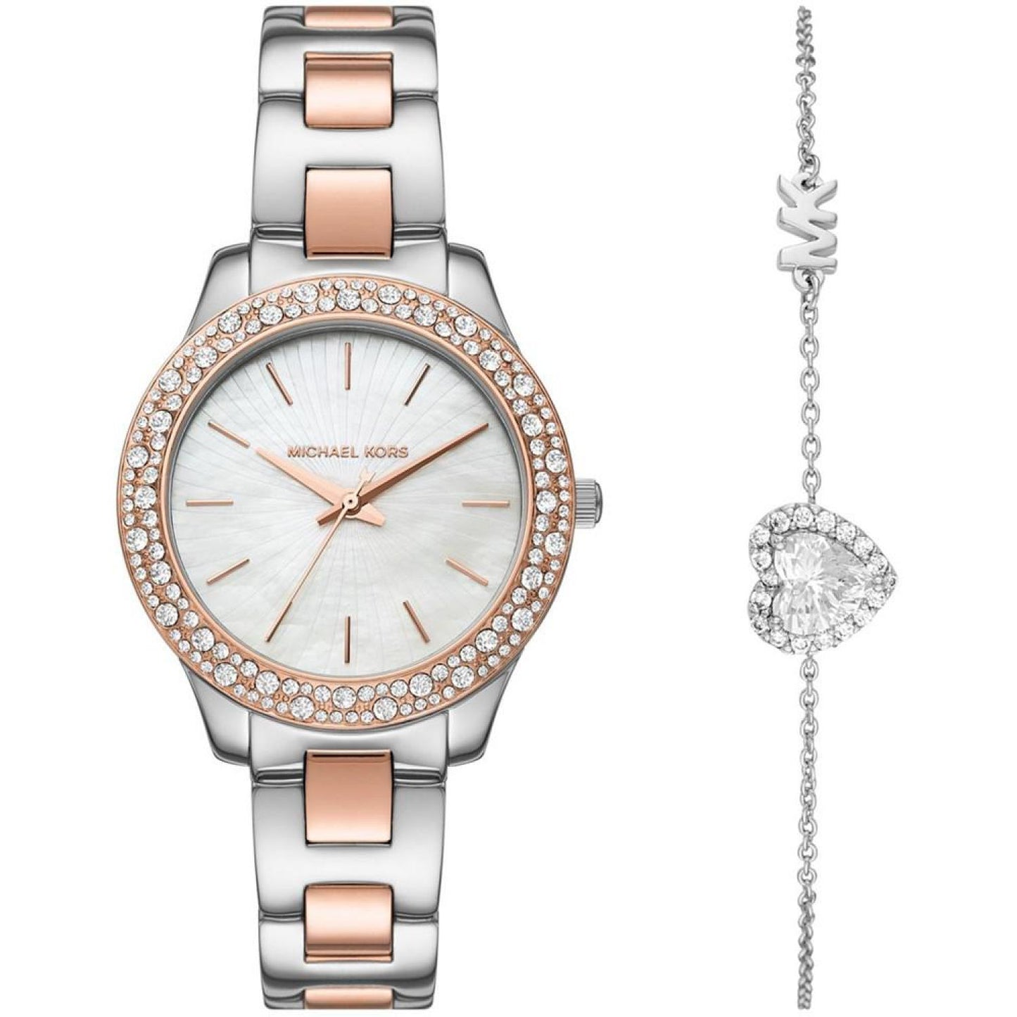 Women's Liliane Two-Tone Stainless Steel Bracelet Watch, 36mm and Bracelet Gift Set