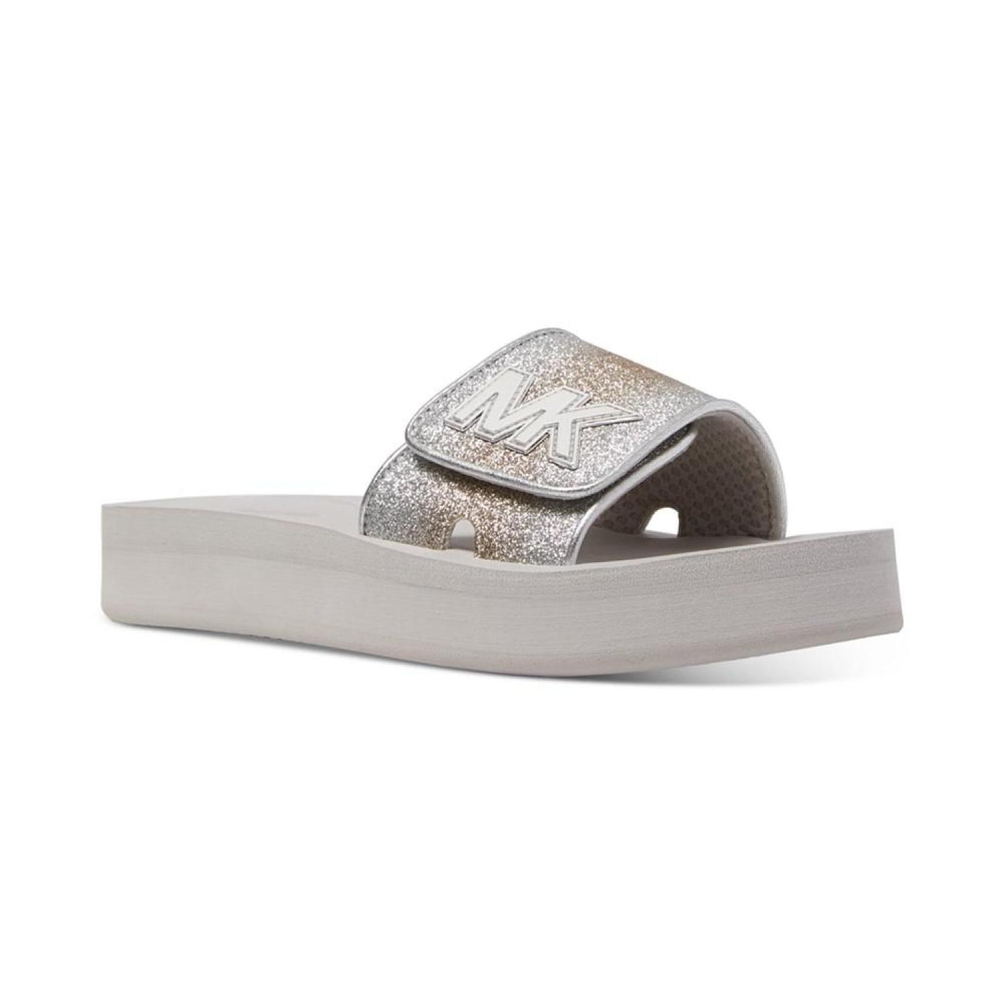 Women's MK Platform Logo Pool Slide Sandals