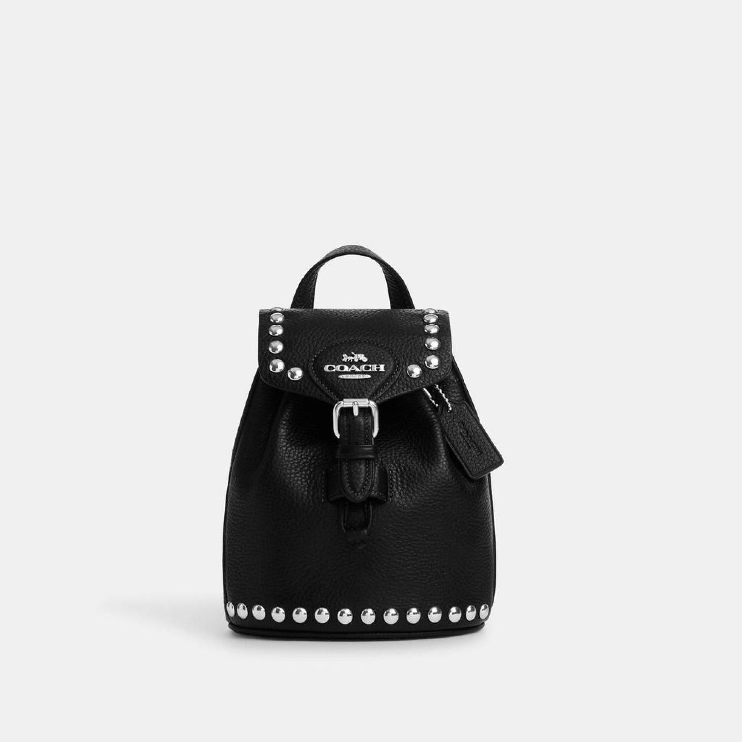 Coach Outlet Amelia Convertible Backpack With Rivets Coach Outlet Amelia Convertible Backpack With Rivets