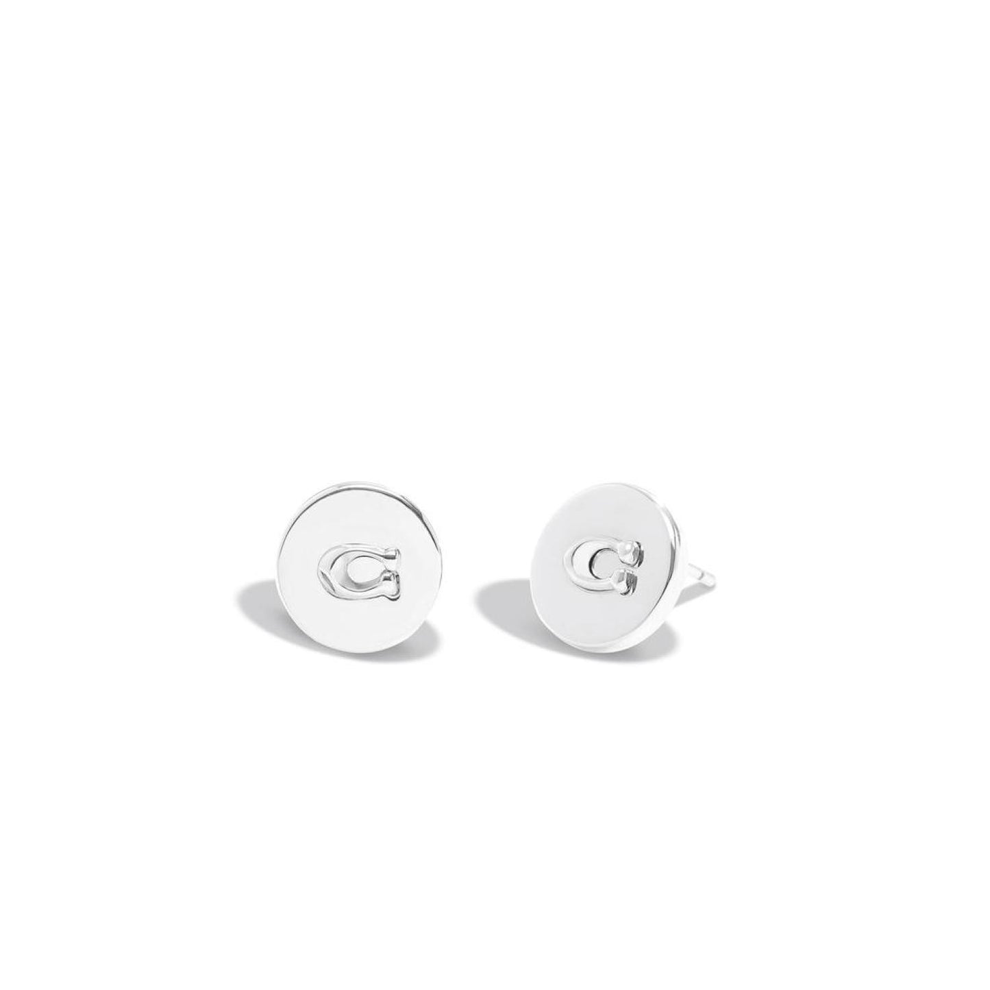 Signature Coin Stud Earrings