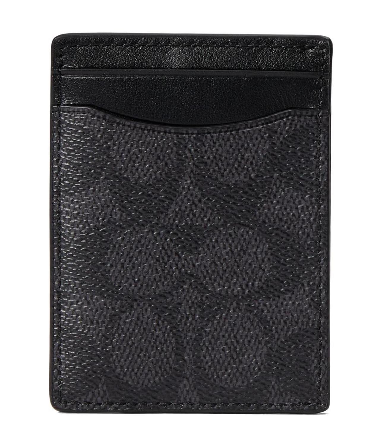 Money Clip Card Case in Signature