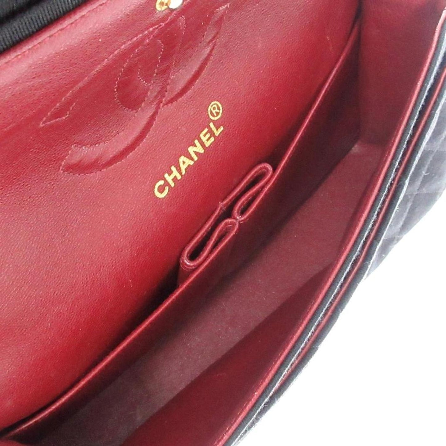 Chanel Double Flap Cotton Shoulder Bag (Pre-Owned)