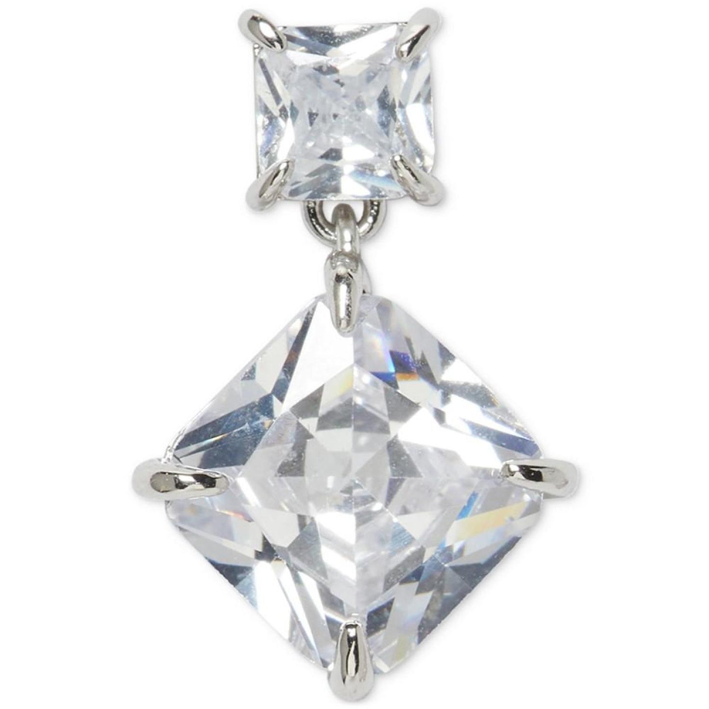 Double Crystal Drop Earrings