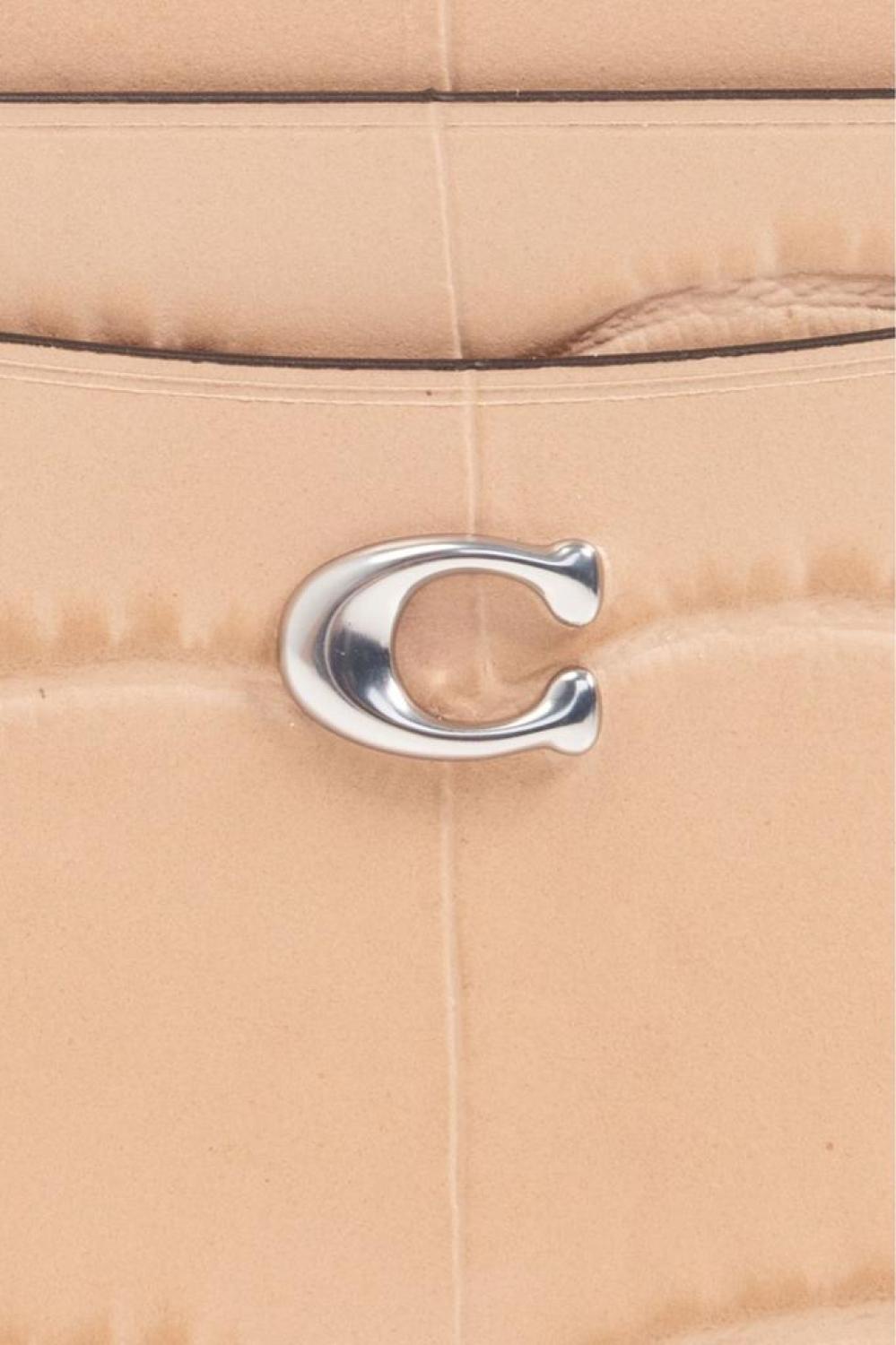 Coach Logo Plaque Embossed Card Case