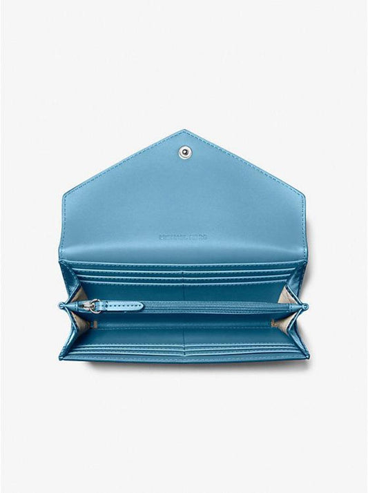 Jet Set Travel Large Metallic Envelope Wallet