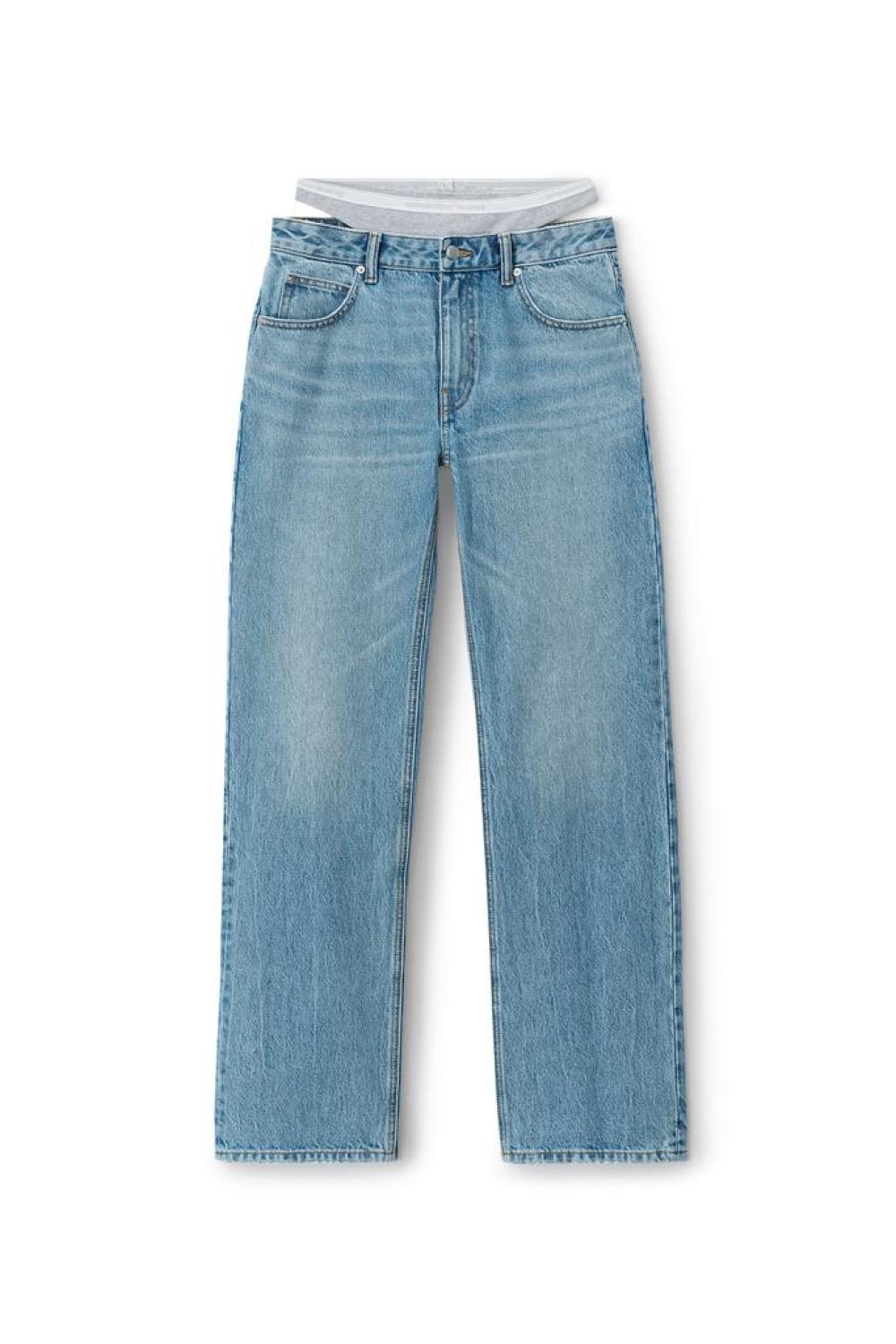 Layered Loose Jean In Denim