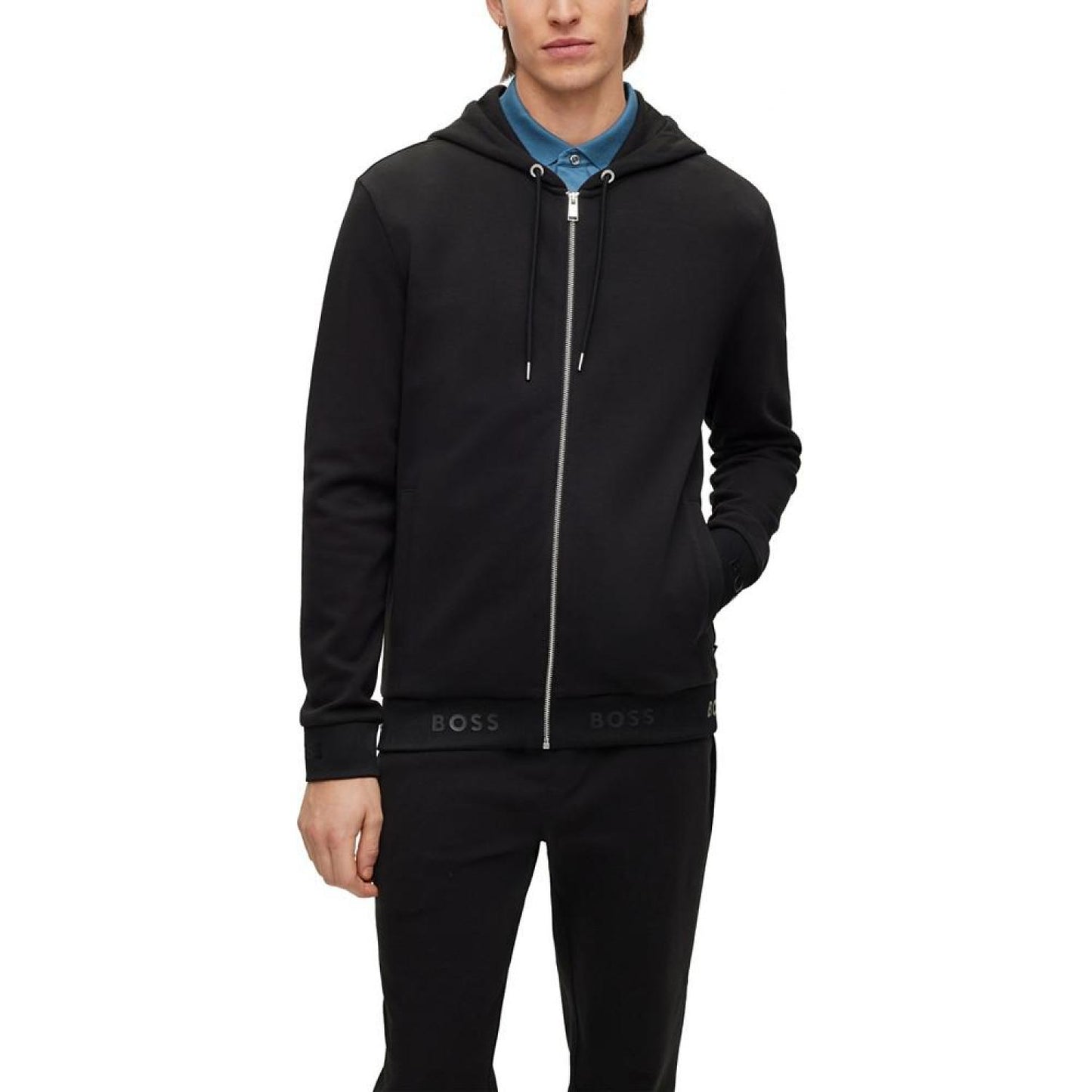 Men's Logo Cuffs and Hem Hoodie