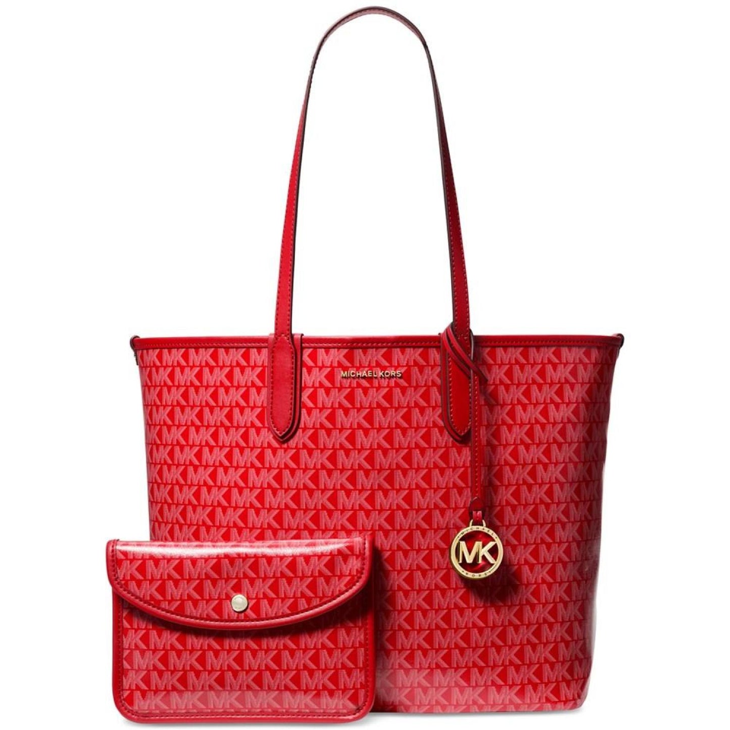 Logo Eli Large East West Open Snap Tote
