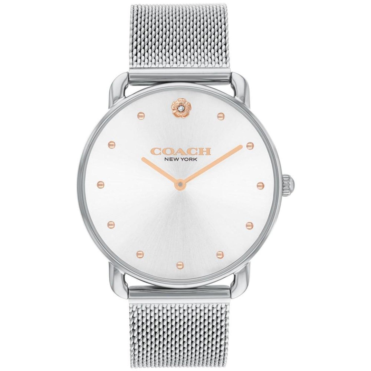 Women's Elliot Silver Stainless Steel Mesh Bracelet Watch 36mm