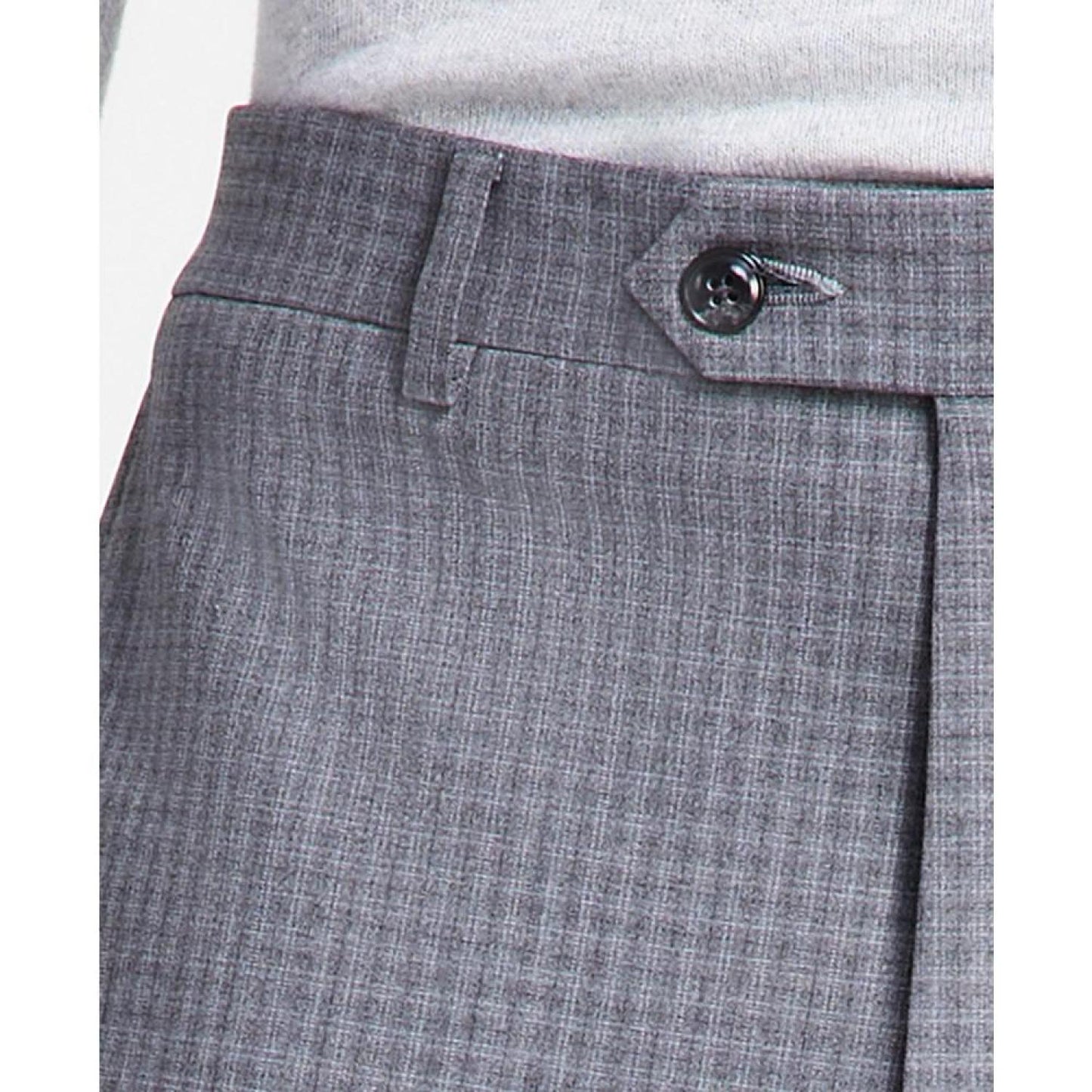 Men's Classic Fit Flat Front Creased Pants