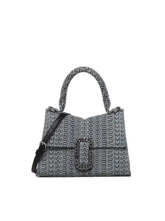 Marc Jacobs Monogram Chain-Link Detailed Denim Tote Bag