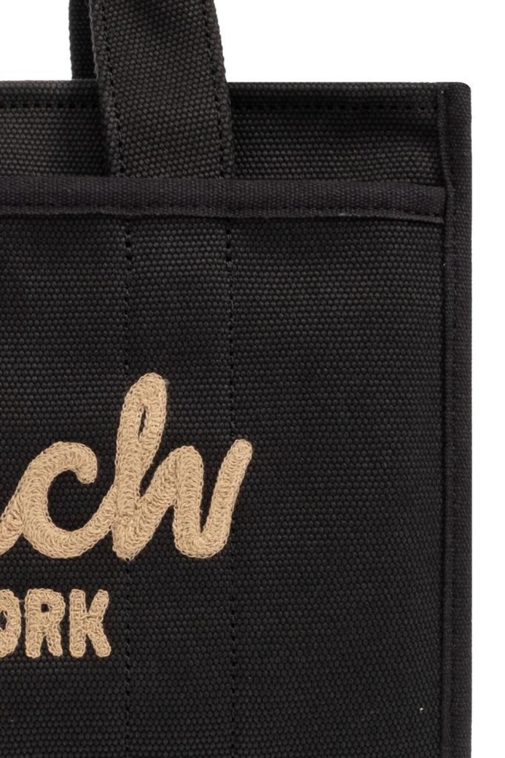 Coach Logo Embroidered Tote Bag
