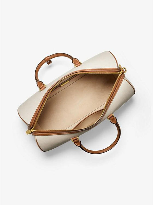 MKC x 007 Bond Cotton Canvas and Leather Weekender Bag