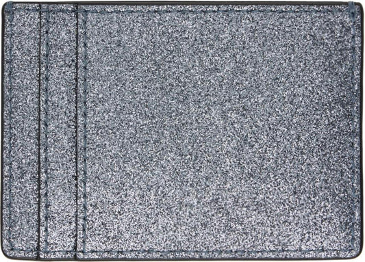 Silver 'The Galactic Glitter J Marc' Card Holder