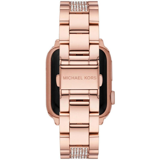 Women's Blush Rubber and Rose Gold-Tone Stainless Steel 2-Piece Interchangeable Band Set for Apple Watch 38mm and 41mm