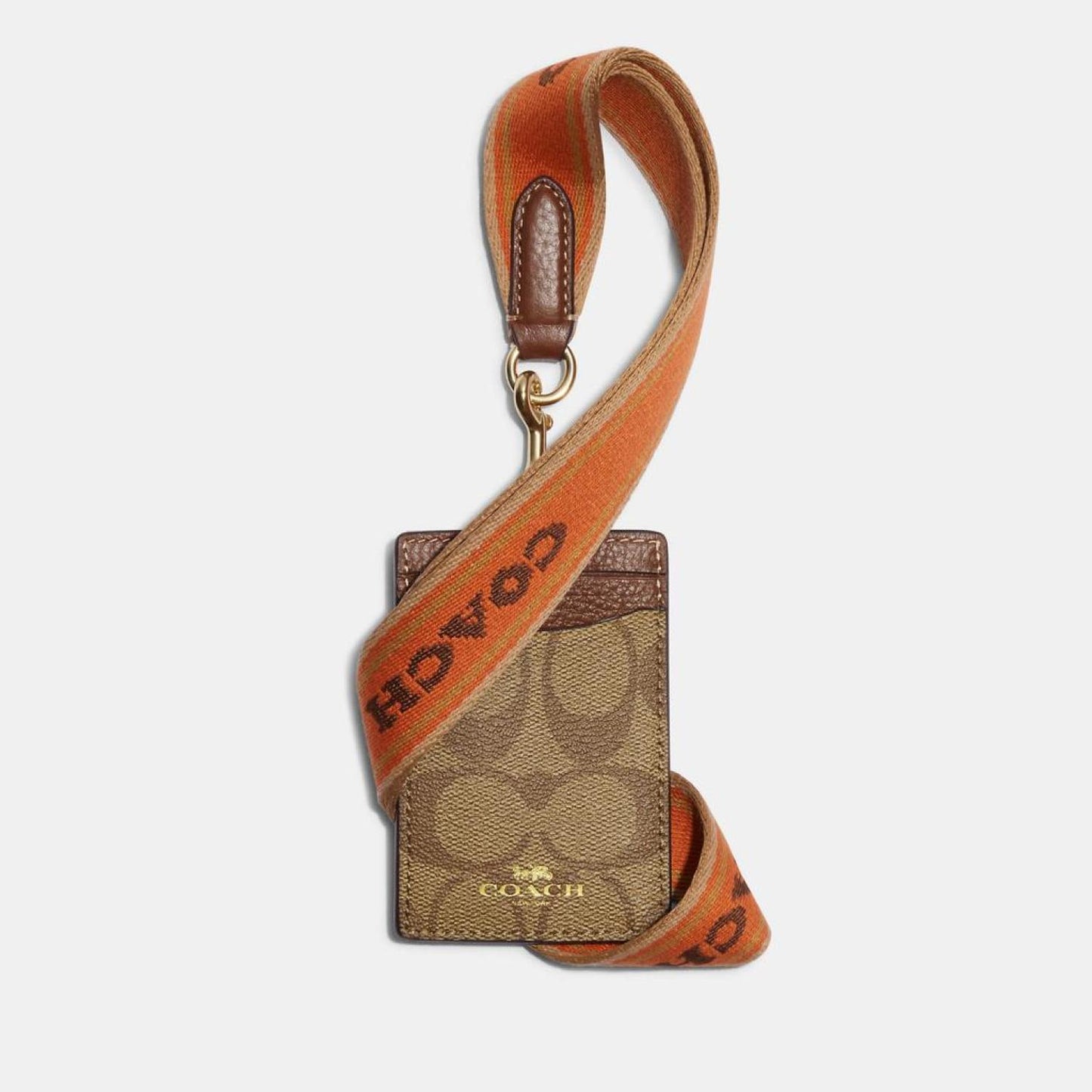 Coach Outlet Id Lanyard In Signature Canvas