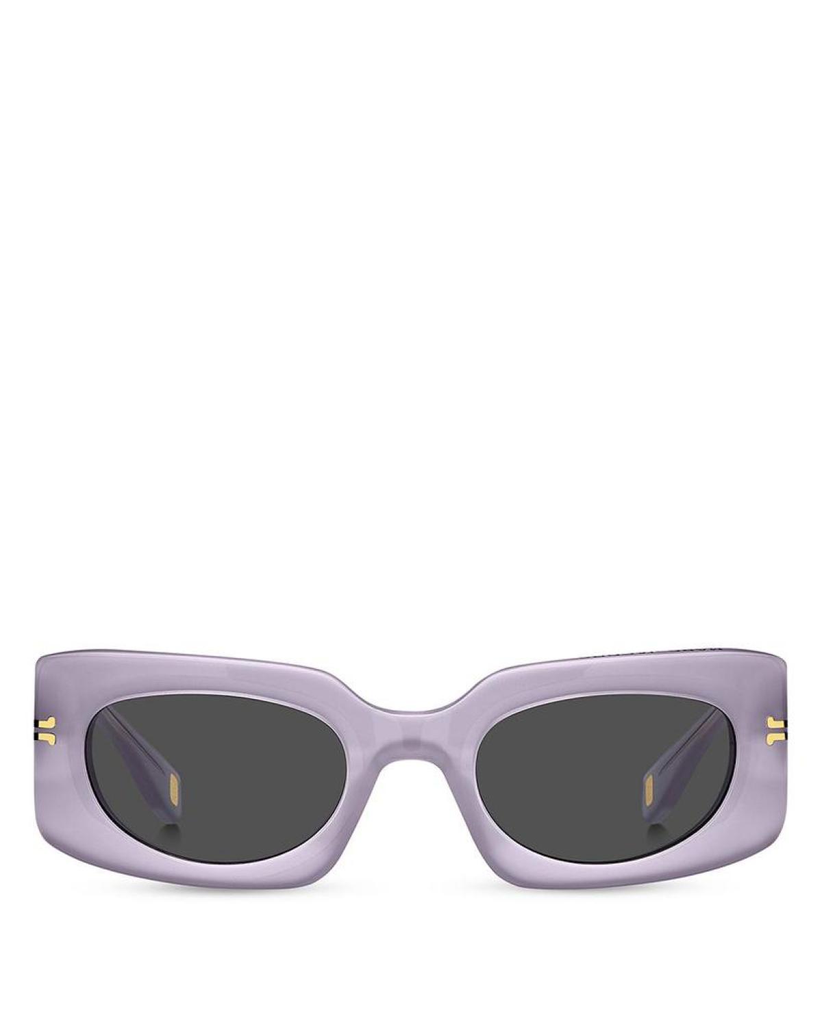 Icon Rectangular Sunglasses, 50mm