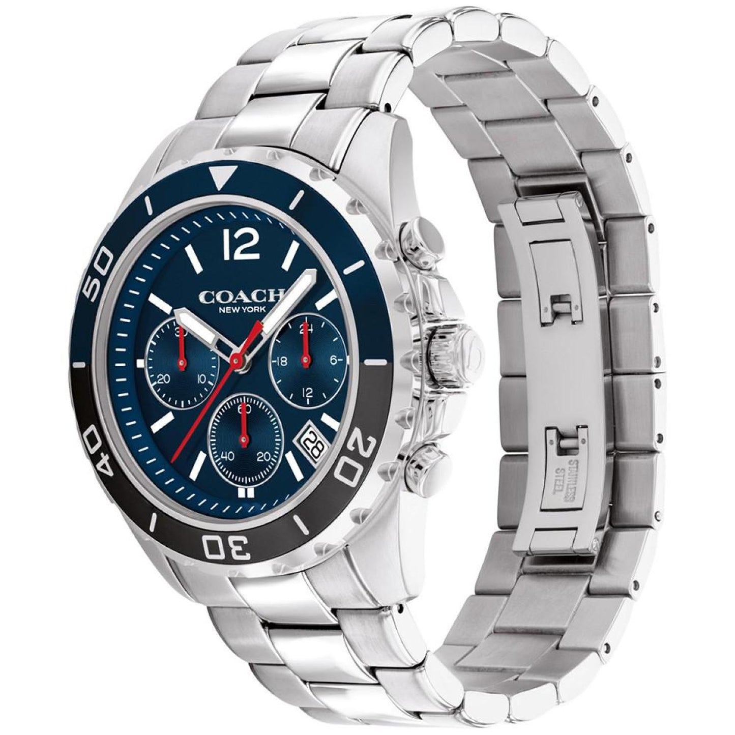 Men's Kent Stainless Steel Bracelet Watch 44mm
