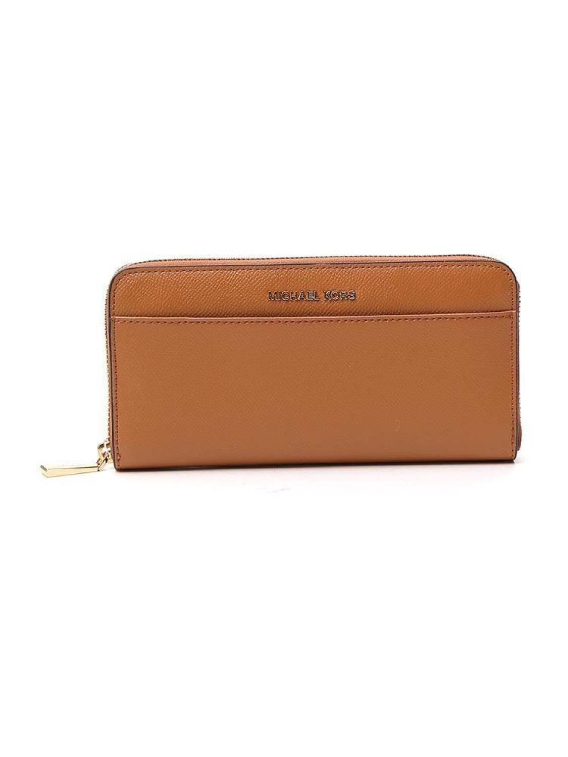Michael Michael Kors Logo Plaque Zip-Up Wallet
