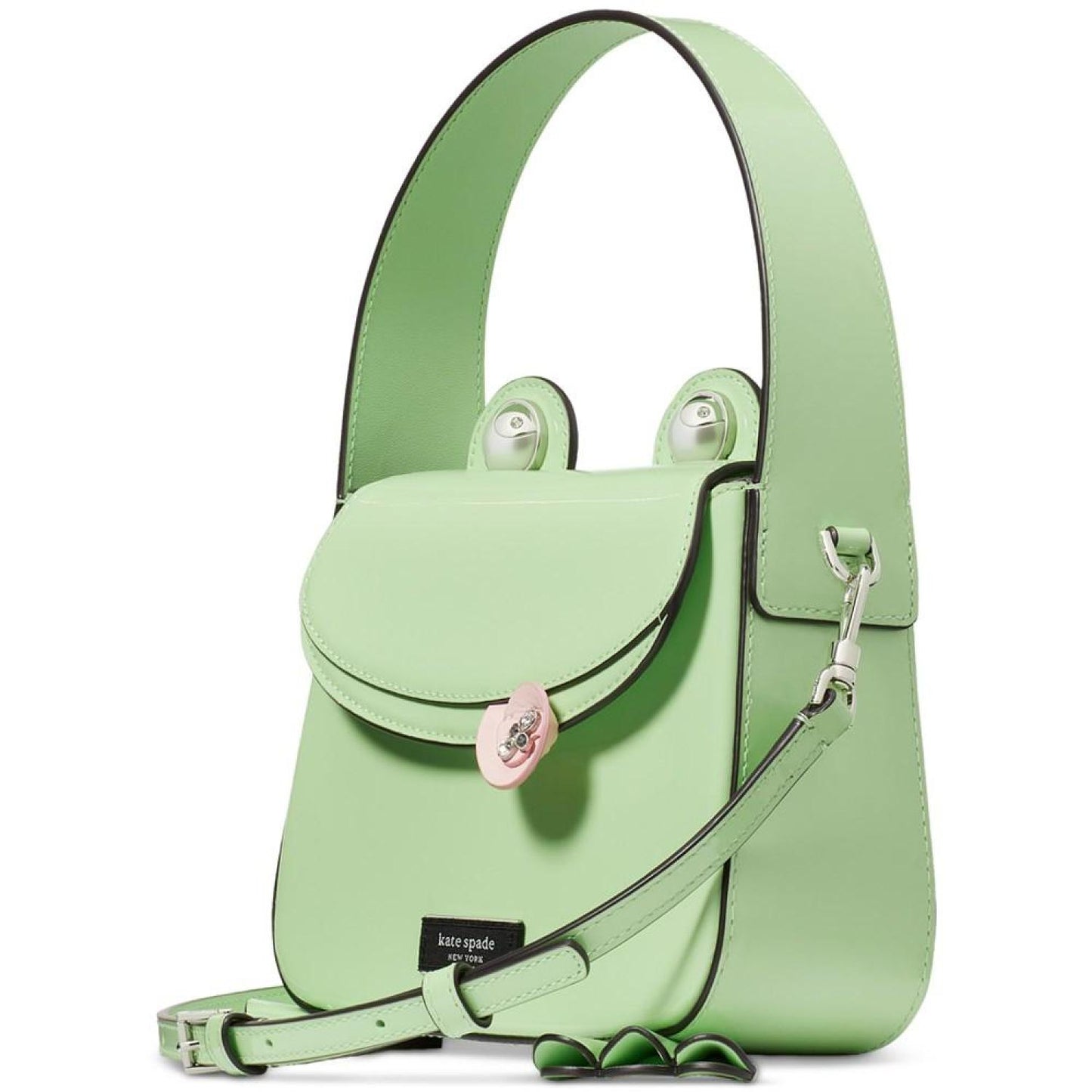 Lily Patent Leather 3D Frog Small Hobo
