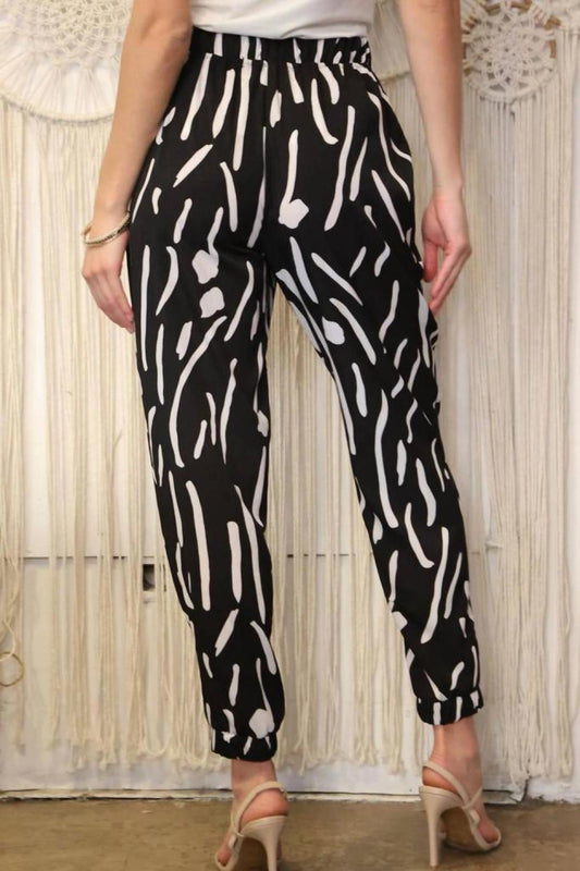 Foster Jogger In Black/white