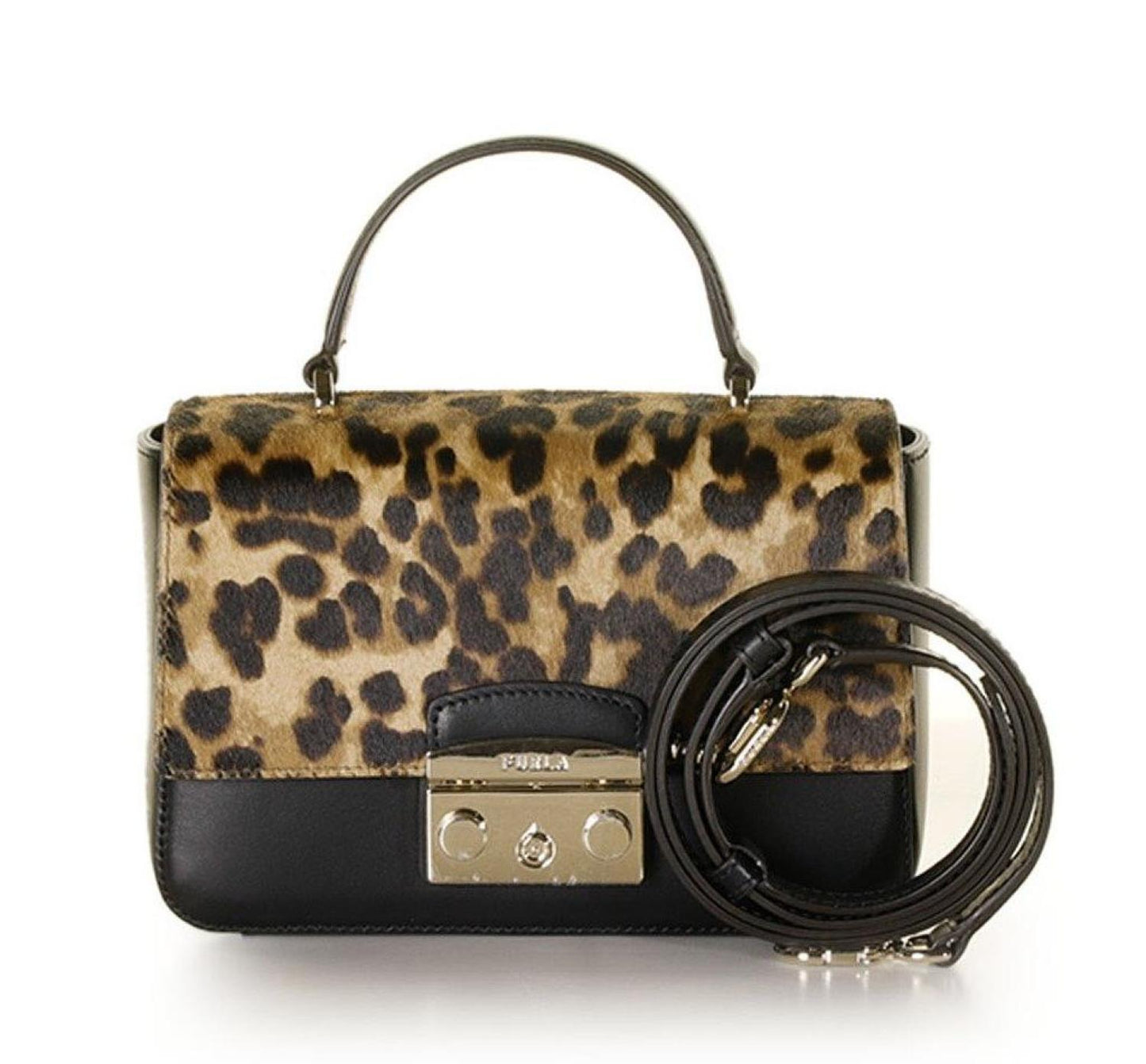 Furla Leopard Printed Mini Handbag