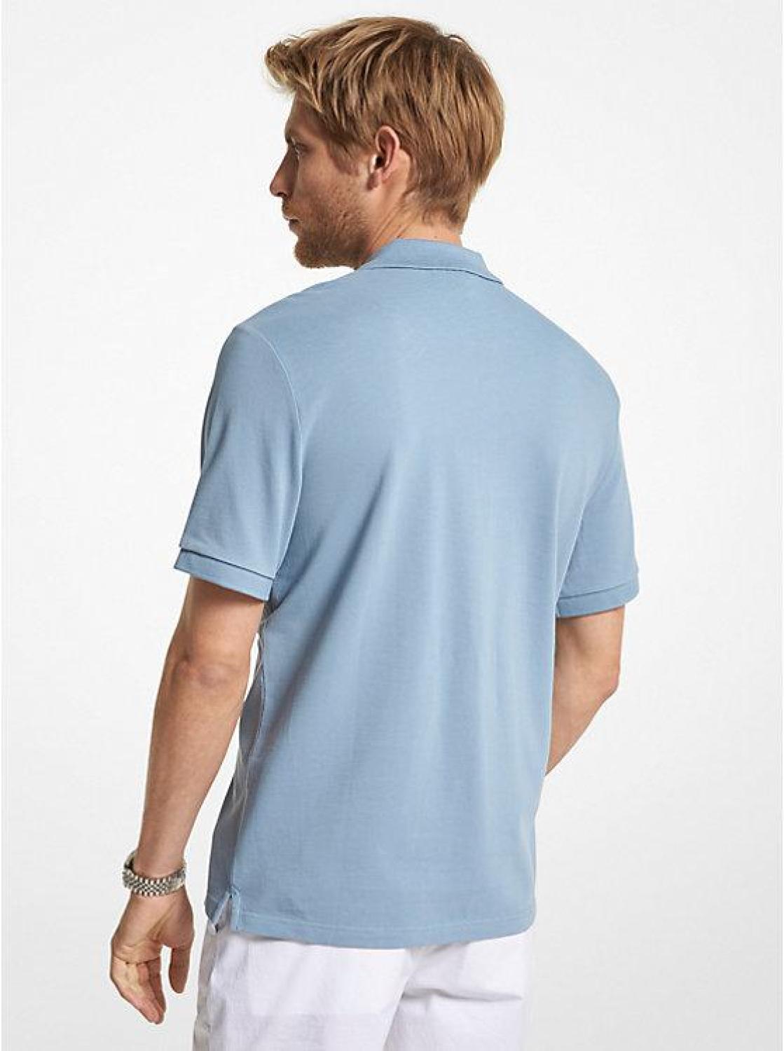 Cotton Half-Zip Polo Shirt