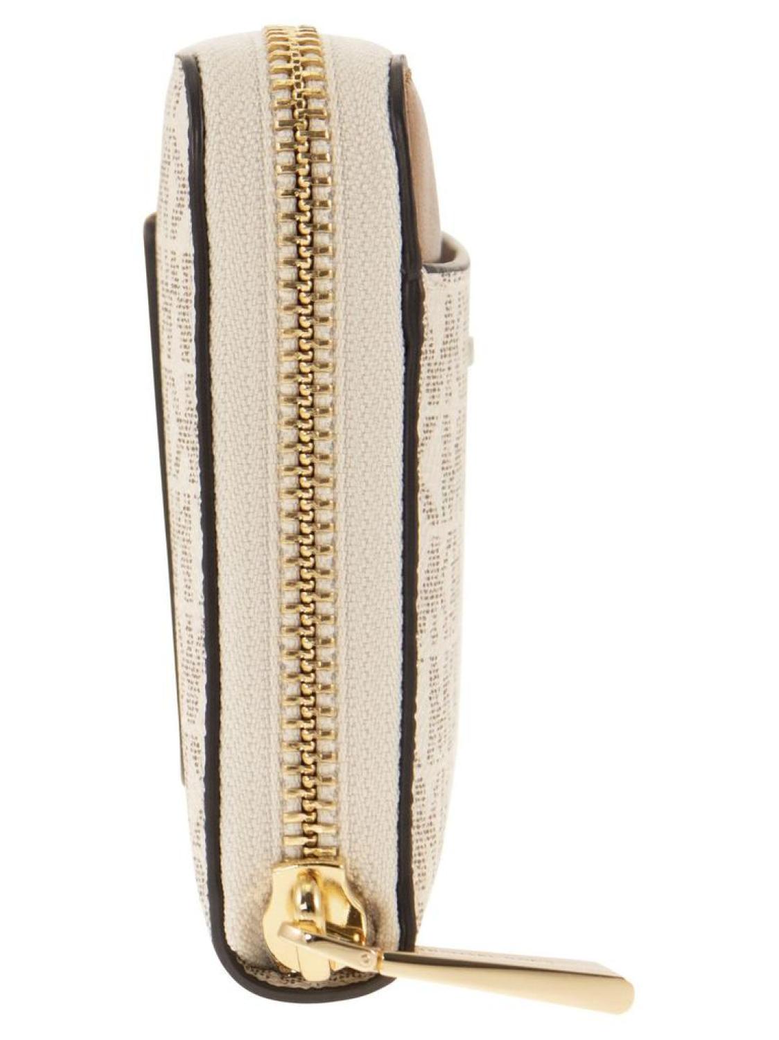 Michael Michael Kors Logo Plaque Zipped Wallet