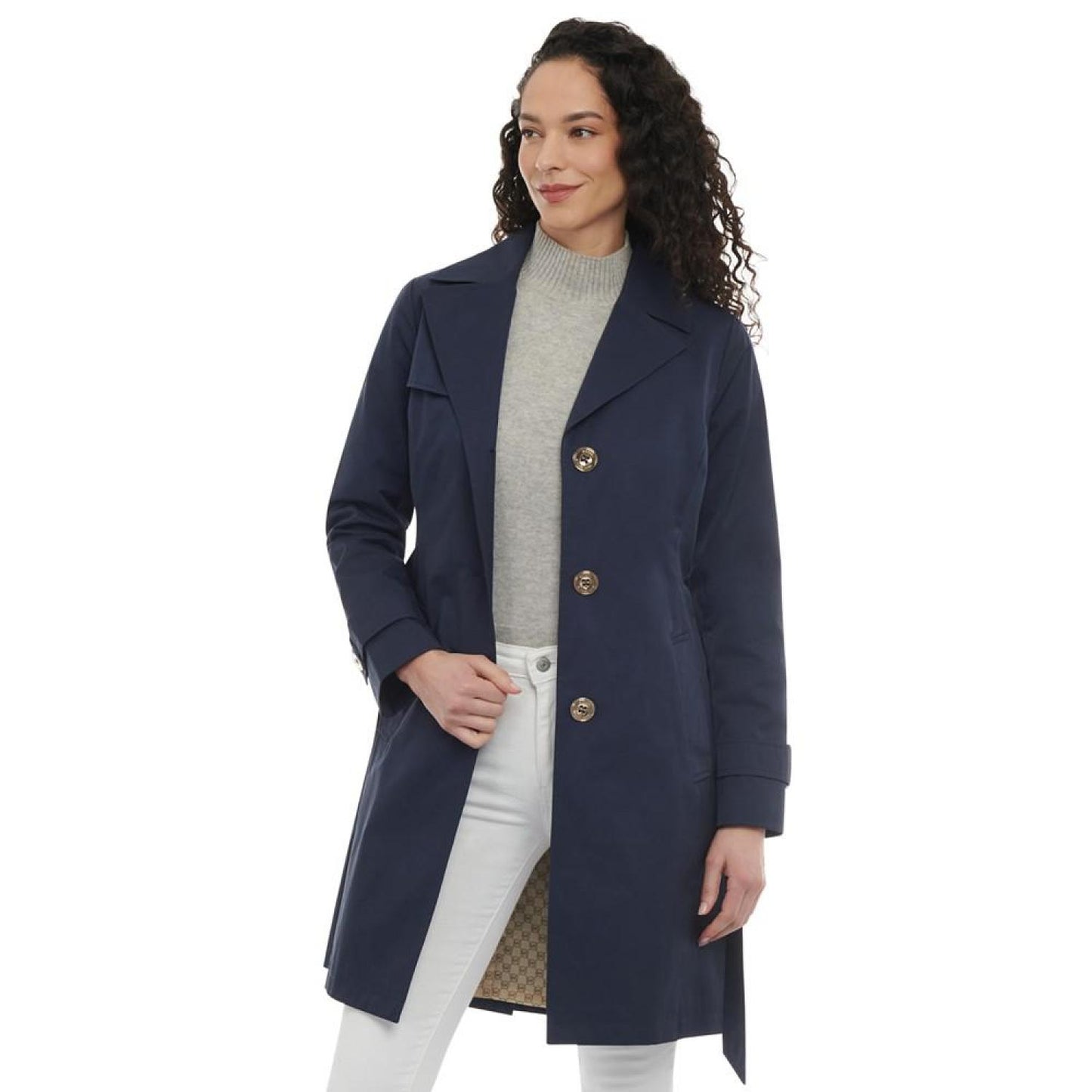 Women's Single-Breasted Trench Coat