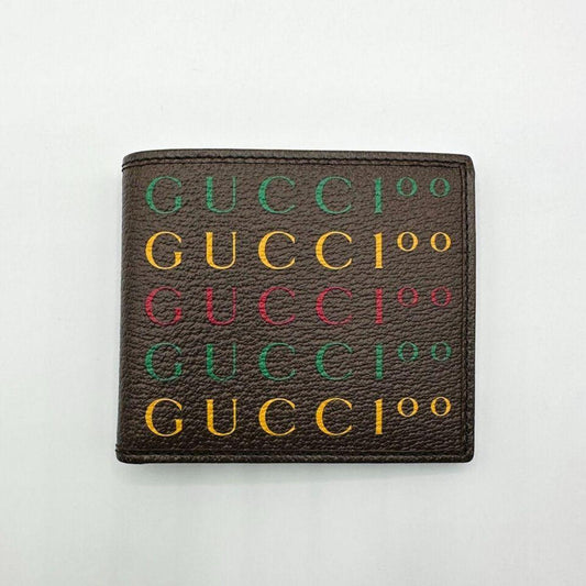 Gucci 100 Centennial Men's  Leather Bifold Wallet