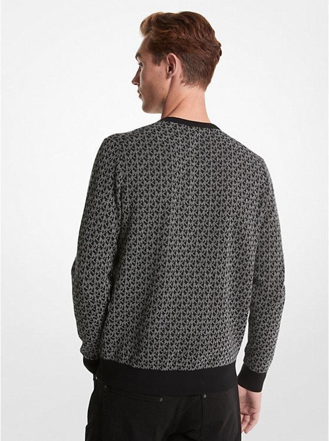 Logo Cotton Jacquard Sweater