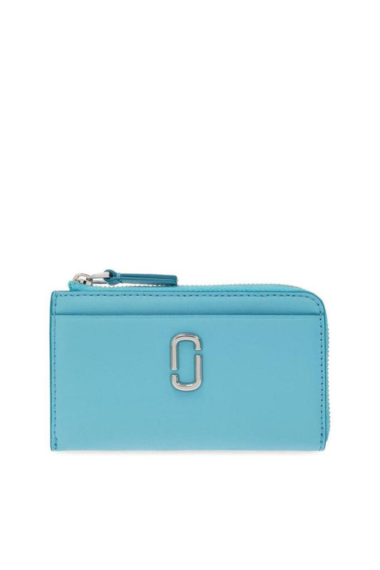 Marc Jacobs Logo Plaque Zip-Up Wallet