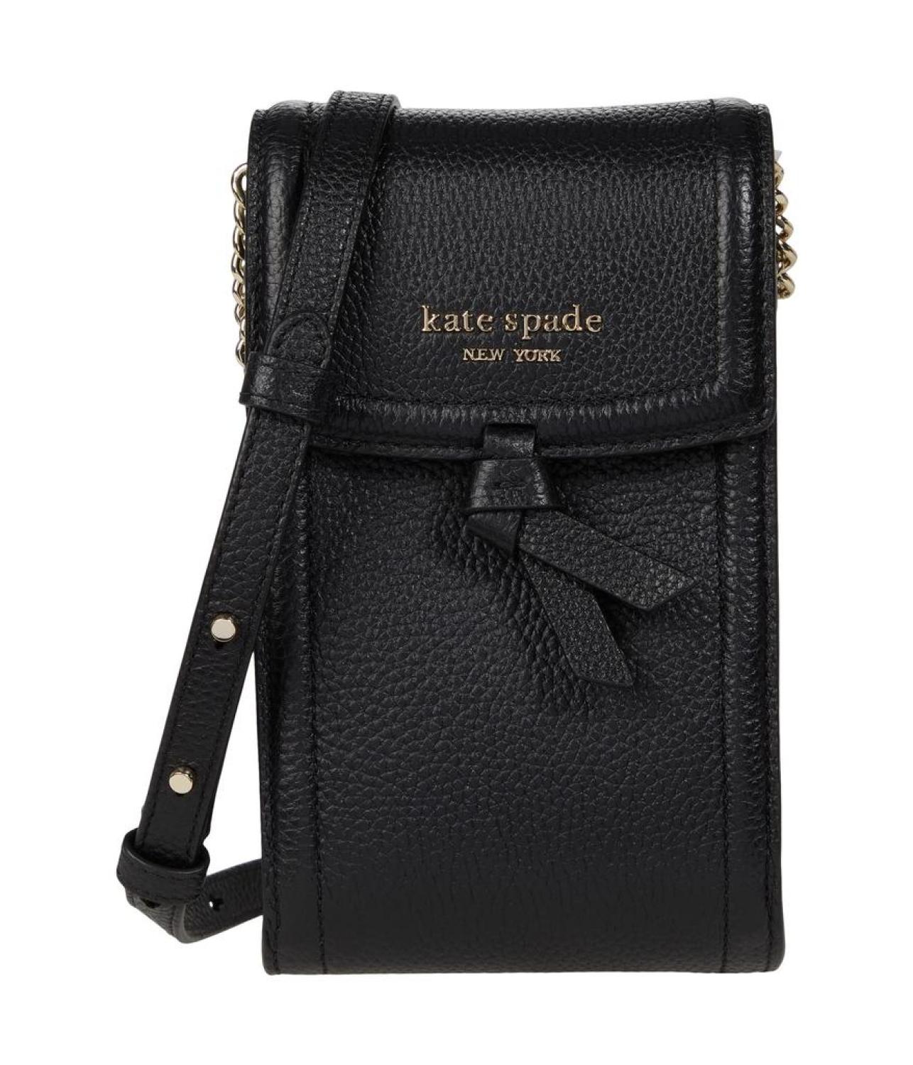 Knott Pebbled Leather North/South Crossbody