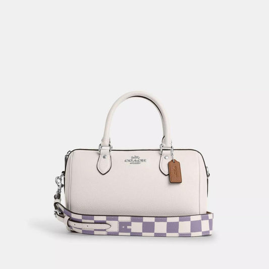 Coach Outlet Rowan Satchel With Checkerboard Print