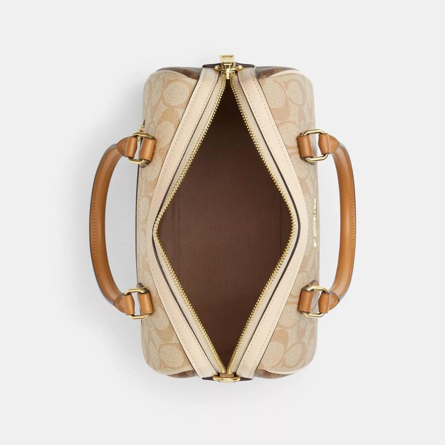 Coach Outlet Rowan Satchel In Blocked Signature Canvas