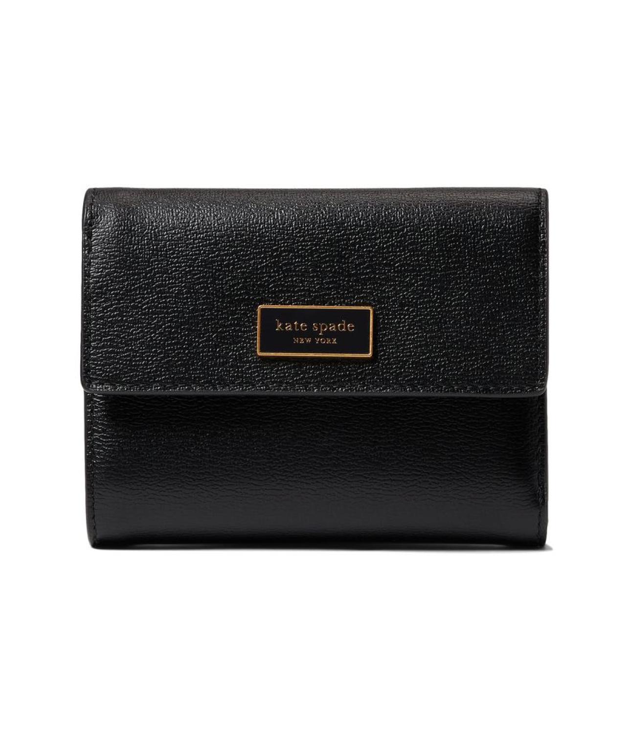 Katy Textured Leather Bifold Flap Wallet