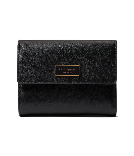 Katy Textured Leather Bifold Flap Wallet